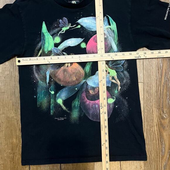 VTG Silkmasters Y2K Amiee Bonamie Fantasy Fairies T-Shirt Sm Fairy Goth USA CHI - Picture 7 of 7